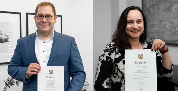 Dr. Eric Sebastian Barg und Lenka Zizka jetzt Fachanwälte für Handels- und Gesellschaftsrecht